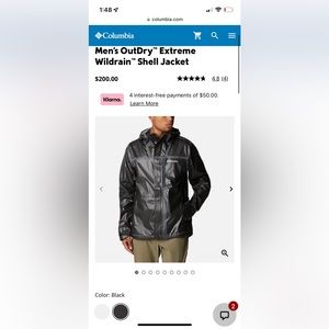 Columbia Mens OutDry Extreme Wildrain Shell